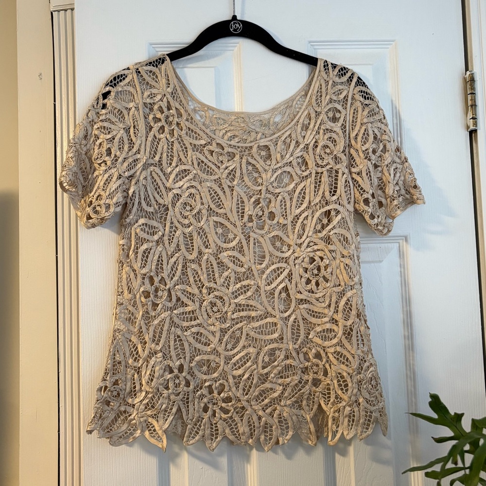 Vintage Silk Lace Top